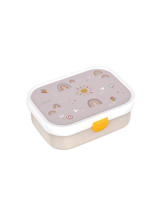 Boîte à bento Campus avec fourchette - Rainbow - Little Dutch