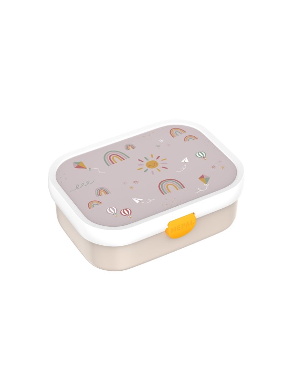 Boîte à bento Campus avec fourchette - Rainbow - Little Dutch