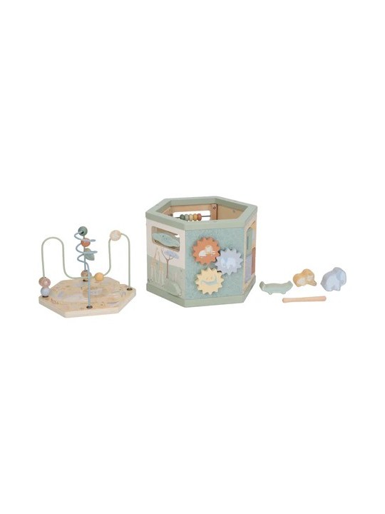 Blocs de construction en bois - Vert - Little Dutch