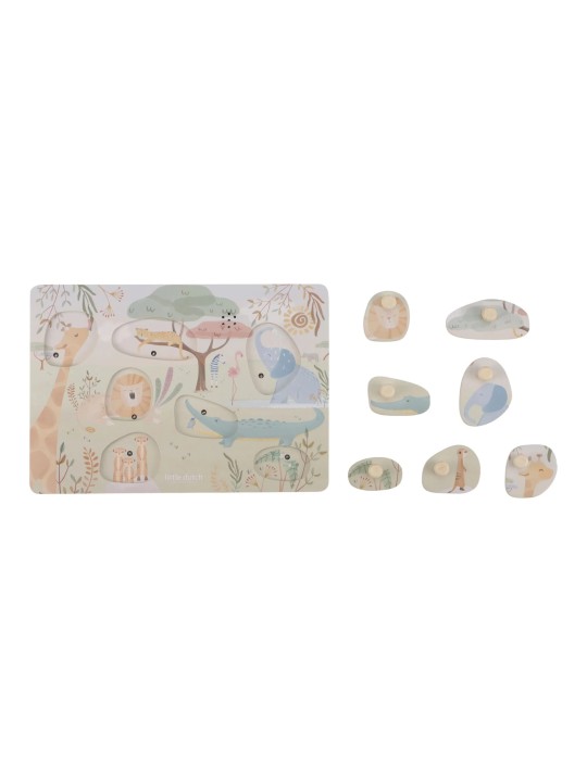 Puzzle sonore - Vert- Little Dutch