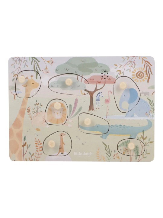 Puzzle sonore - Vert- Little Dutch