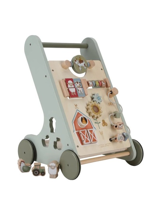 Chariot de marche d'activités Little Farm- Little Dutch
