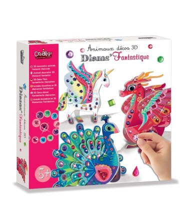 Animaux décos 3D - Diam's Fantastique - Créa Lign'