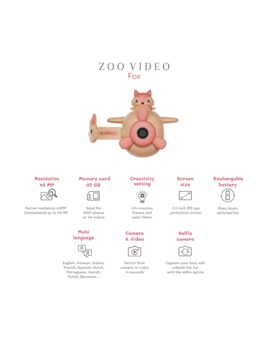 Caméra Zoo Video - Renard - The Zoofamily