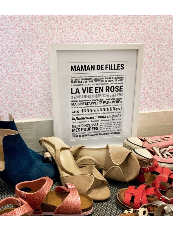 Affiche "Maman de filles" - Tout est dit