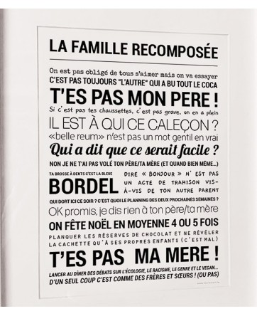 Affiche "La famille recomposée" - Tout est dit
