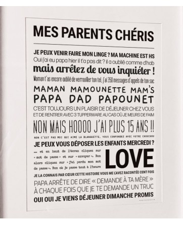 Affiche "Mes parents chéris" - Tout est dit