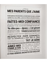 Affiche "Mes parents (darons) que j'aime" - Tout est dit