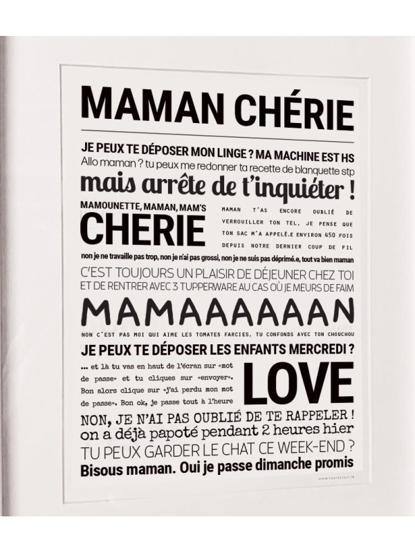 Affiche "Maman chérie" - Tout est dit