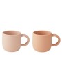 duo de tasse en silicone rose - Liewood