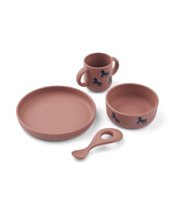 Set de vaiselle en silicone poney - Liewood
