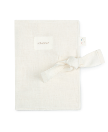 Protège carnet de santé blanc cassé - Nobodinoz