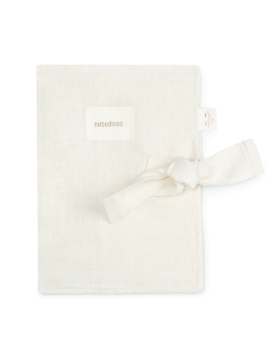Protège carnet de santé blanc cassé - Nobodinoz