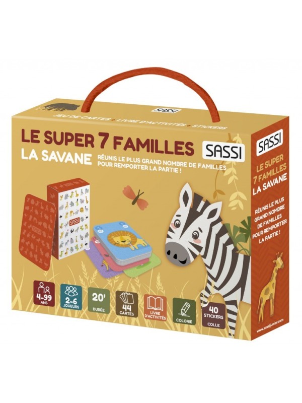 Le super 7 familles - La savane - Sassi