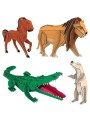Le coffret du méga atlas des animaux  - Sassi