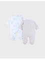Lot de 2 pyjamas bébé en velours Mouton - Noukie's