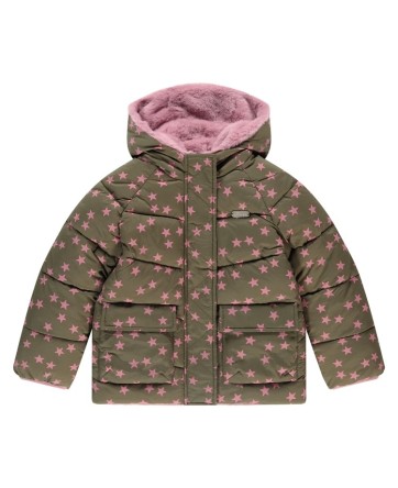 Veste Rose Réversible étoiles  - Stains & Stories