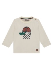 T-shirt panier de basket écru - Basketball - BabyFace