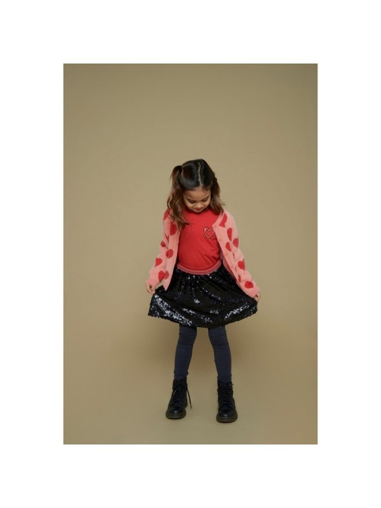 Jupe à sequins anthracite - Queen of hearts - Jubel