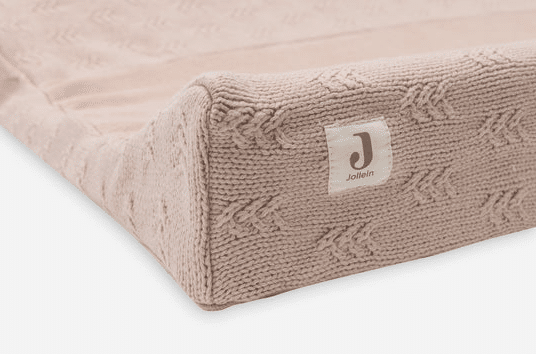 Housse matelas à langer 50x70cm Grain Knit Wild rose - Jollein