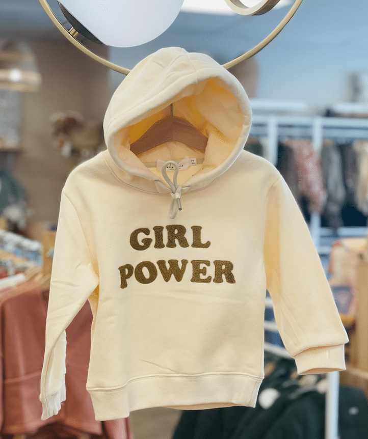 Pull Beige Girl Power PM Mere Fille Littleteam.be